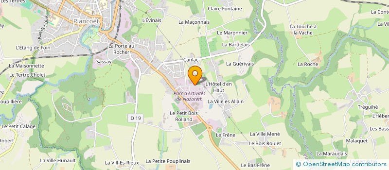 localisation de l'entreprise ADRIEN ROBERT  PLANCOET