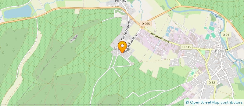 localisation de l'entreprise ADRIEN ROUX  CHABLIS