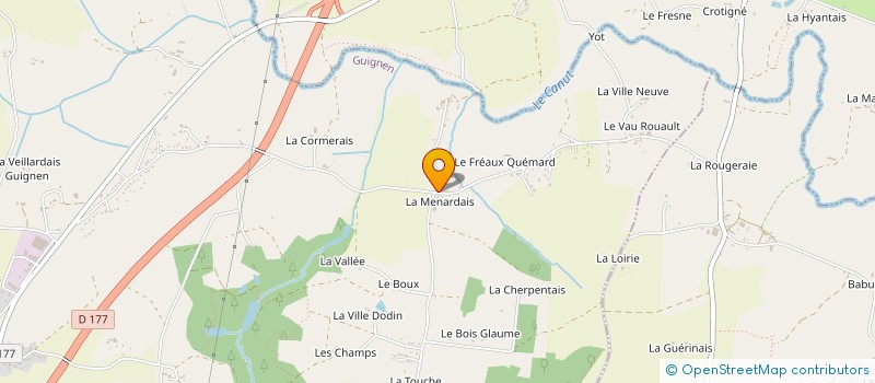 localisation de l'entreprise ADRIEN TOURAINE  GUIGNEN