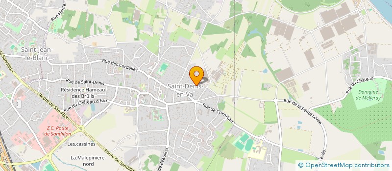localisation de l'entreprise ADRILAU à SAINT-DENIS-EN-VAL