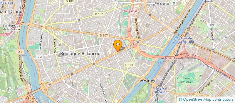 localisation de l'entreprise ADRILEX à BOULOGNE-BILLANCOURT