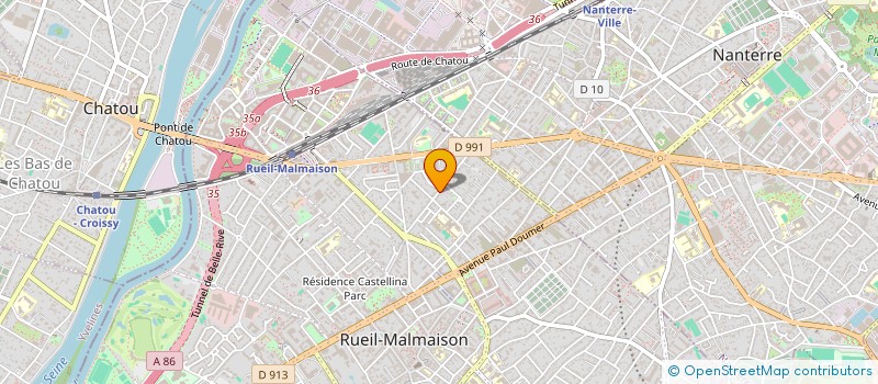 localisation de l'entreprise ADRILEX à RUEIL-MALMAISON