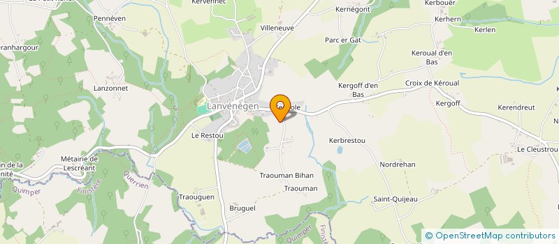 localisation de l'entreprise ADRILIZ  LANVENEGEN