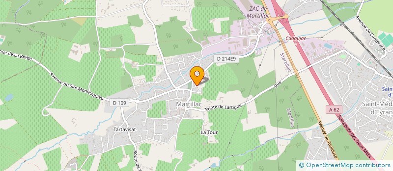 localisation de l'entreprise ADRILYS  MARTILLAC