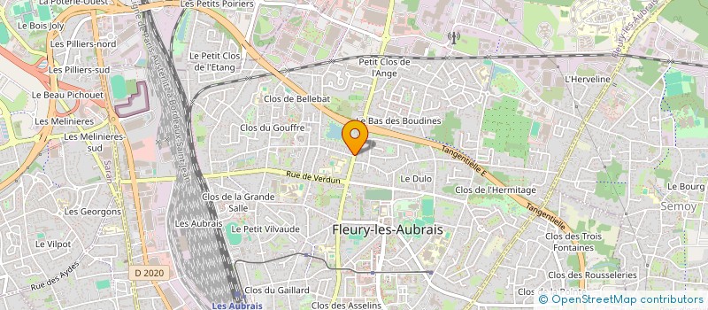 localisation de l'entreprise ADRIMMO à FLEURY-LES-AUBRAIS