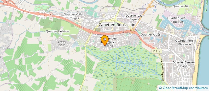 localisation de l'entreprise ADRIMMO  CANET-EN-ROUSSILLON