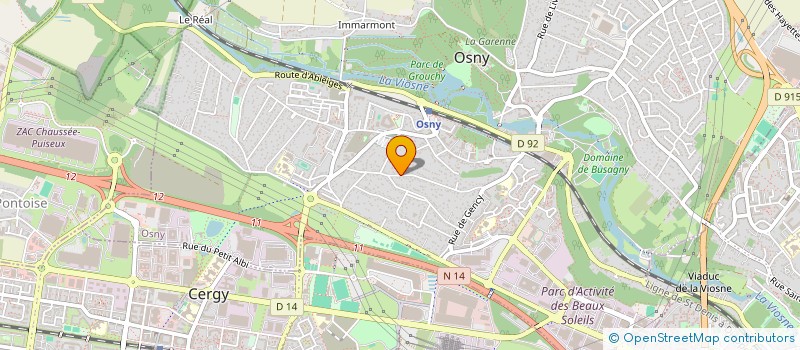 localisation de l'entreprise ADRINE à OSNY