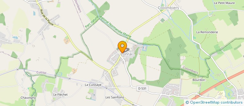 localisation de l'entreprise ADRINEL à LONRAI