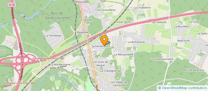 localisation de l'entreprise ADRINFORMATIQUE à MONTBAZON