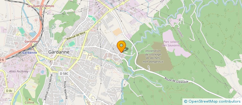 localisation de l'entreprise ADRIV à GARDANNE
