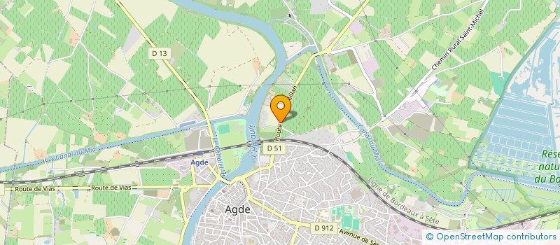 localisation de l'entreprise ADRIVIC  AGDE