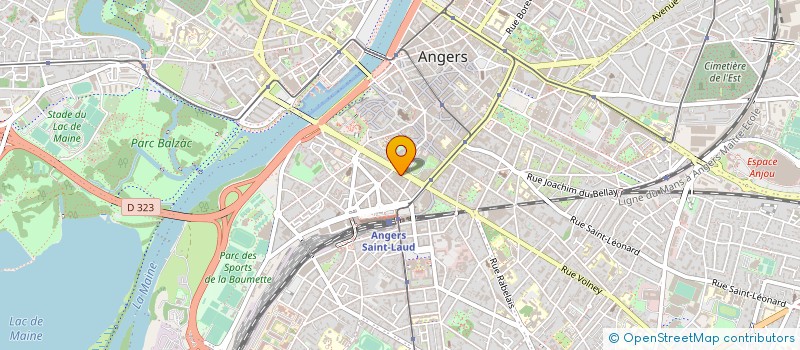 localisation de l'entreprise ADRR AGENCE DU ROI RENE à ANGERS