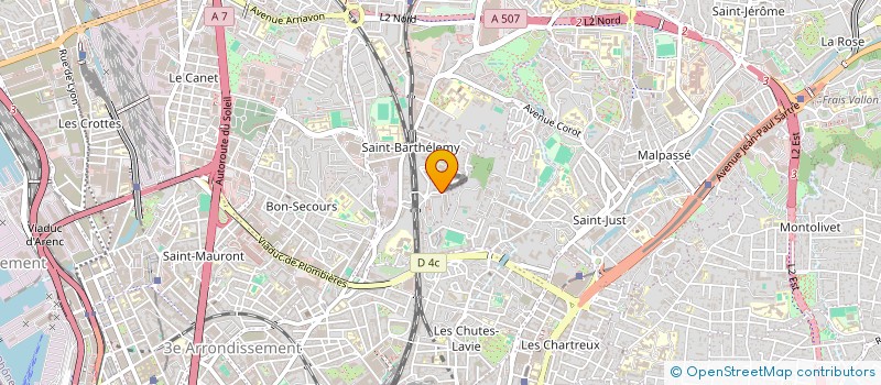localisation de l'entreprise ADRSP ATELIER PEDAGOGIQUE PERSONNALISE  MARSEILLE