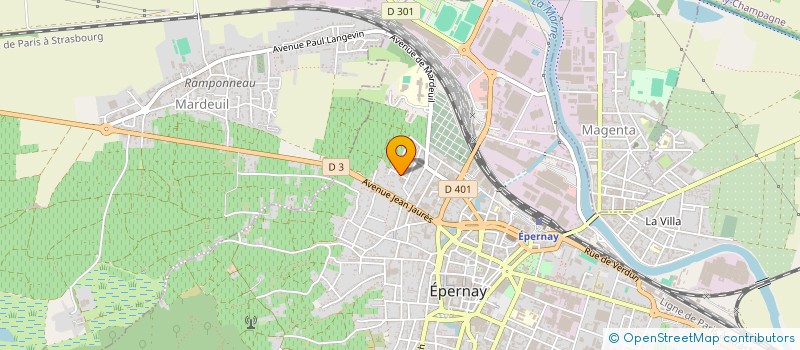 localisation de l'entreprise ADRX à EPERNAY
