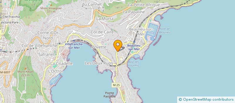 localisation de l'entreprise ADRY à BEAULIEU-SUR-MER
