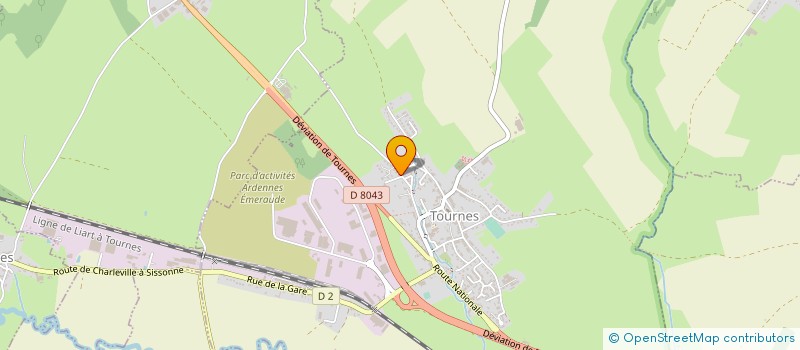 localisation de l'entreprise ADS  TOURNES