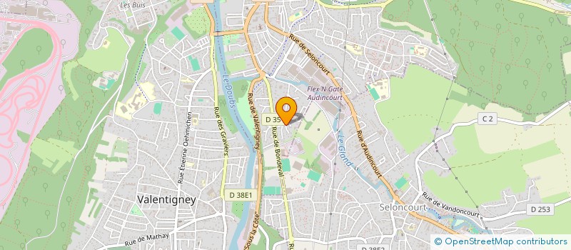 localisation de l'entreprise ADS à AUDINCOURT