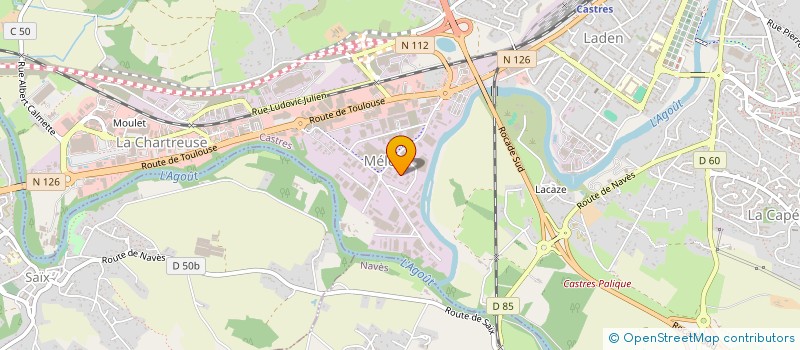 localisation de l'entreprise ADS  CASTRES