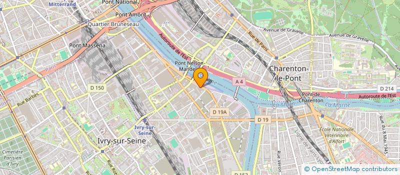 localisation de l'entreprise ADS à IVRY-SUR-SEINE