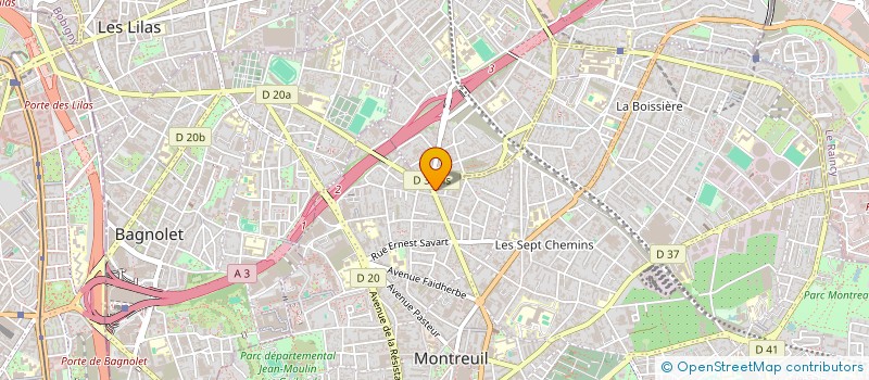 localisation de l'entreprise ADS à MONTREUIL