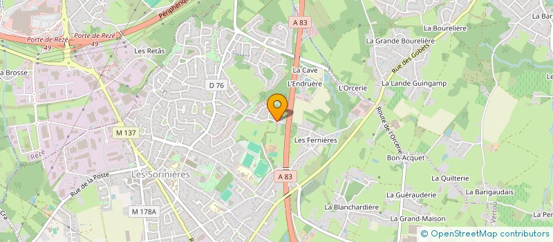 localisation de l'entreprise ADS  LES SORINIERES