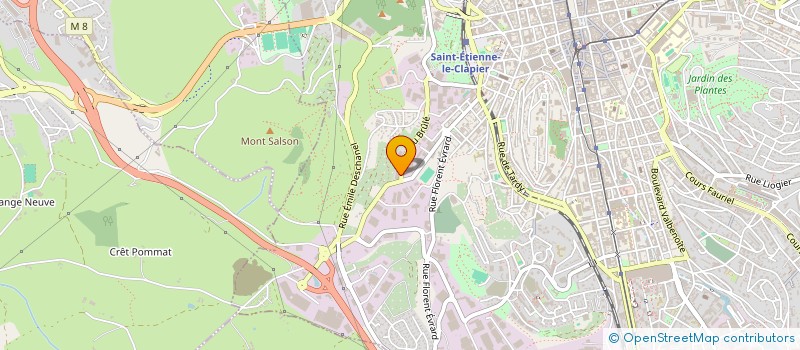 localisation de l'entreprise ADS ACIER DECOUPE SERVICE à SAINT-ETIENNE