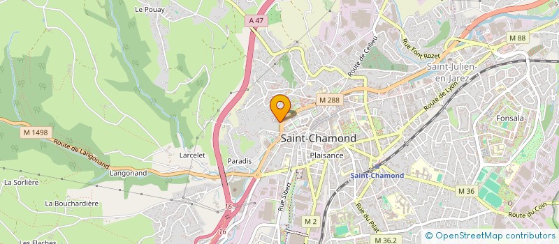 localisation de l'entreprise ADS ALU  SAINT-CHAMOND