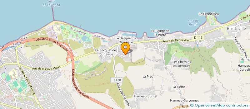 localisation de l'entreprise ADS COM VOIRIE à CHERBOURG-EN-COTENTIN