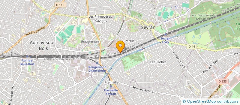 localisation de l'entreprise ADS CONSTRUCTION à SEVRAN