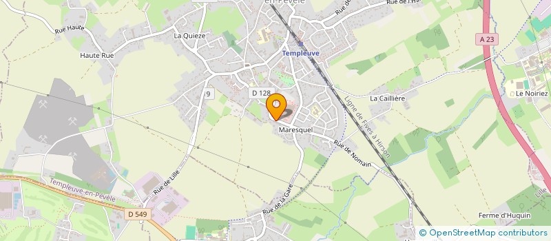 localisation de l'entreprise ADS CREATEUR D ESPACES  TEMPLEUVE-EN-PEVELE