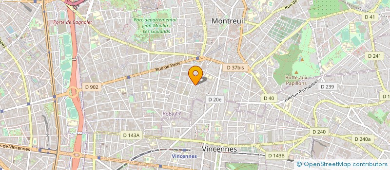 localisation de l'entreprise ADS DECOR à MONTREUIL