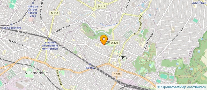 localisation de l'entreprise ADS ECHAFAUDAGE  GAGNY