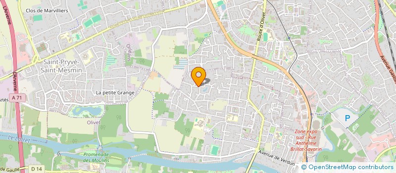 localisation de l'entreprise ADS ELECTRICITE  OLIVET