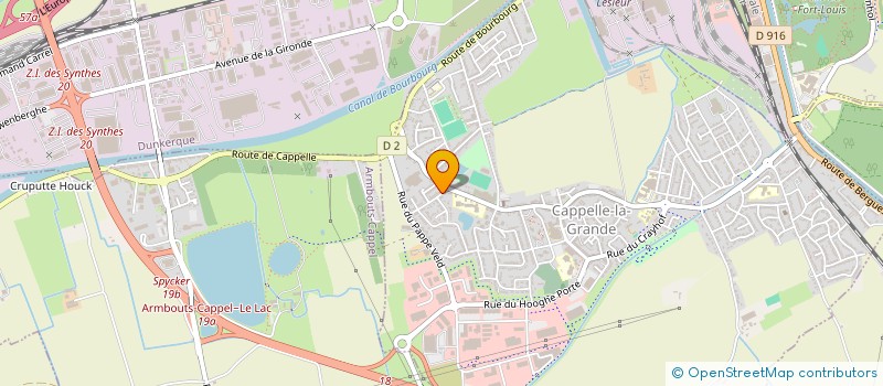 localisation de l'entreprise ADS ENVIRONNEMENT  CAPPELLE-LA-GRANDE