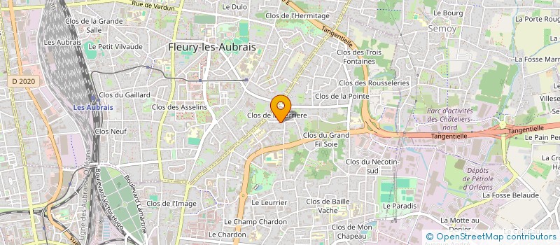 localisation de l'entreprise ADS FERREIRA à ORLEANS