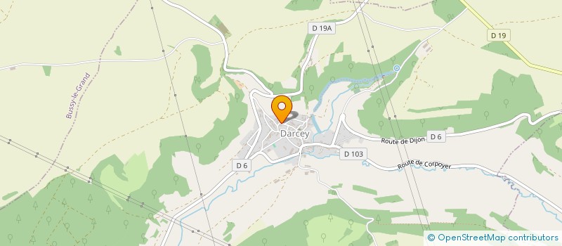 localisation de l'entreprise ADS FORET  DARCEY