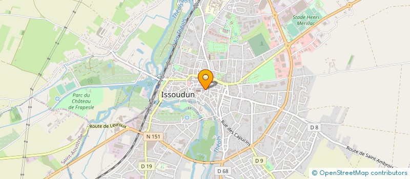 localisation de l'entreprise ADS FORMATION à ISSOUDUN