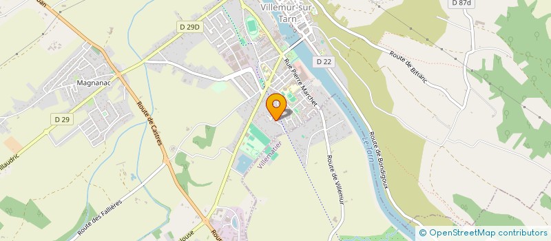 localisation de l'entreprise ADS IMMO  VILLEMUR-SUR-TARN