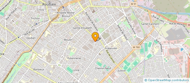 localisation de l'entreprise ADS L'AUDIOVISUEL & PRODUCTIONS à ROUBAIX