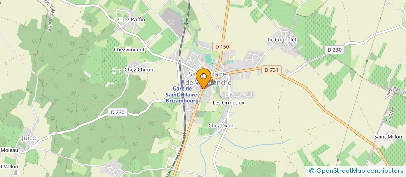 localisation de l'entreprise ADS MARIO à SAINT-HILAIRE-DE-VILLEFRANCHE