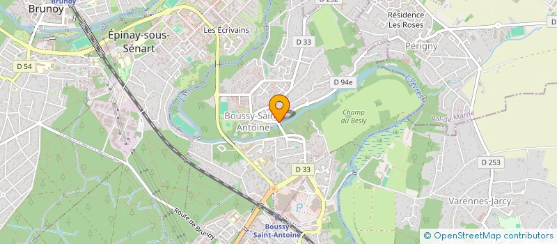 localisation de l'entreprise ADS PLOMBERIE CHAUFFAGE  BOUSSY-SAINT-ANTOINE