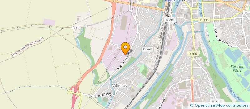 localisation de l'entreprise ADS SERVICES  VILLENOY