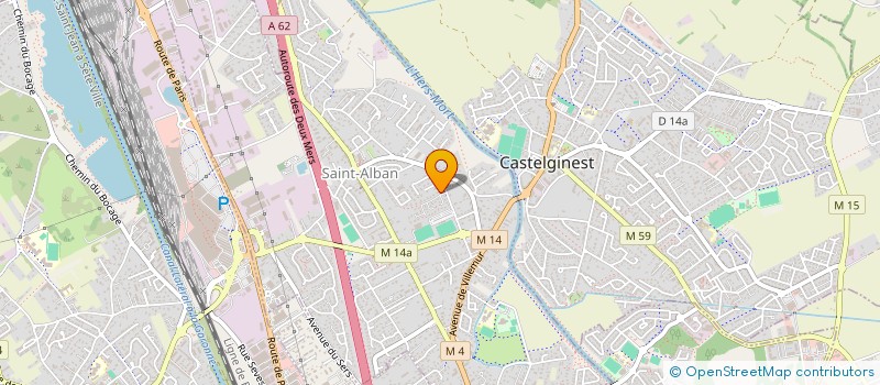 localisation de l'entreprise ADS TAXI  SAINT-ALBAN