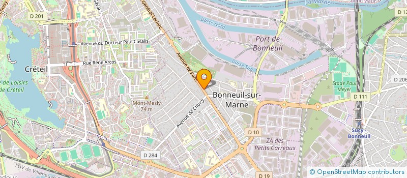 localisation de l'entreprise ADS TRANS à BONNEUIL-SUR-MARNE