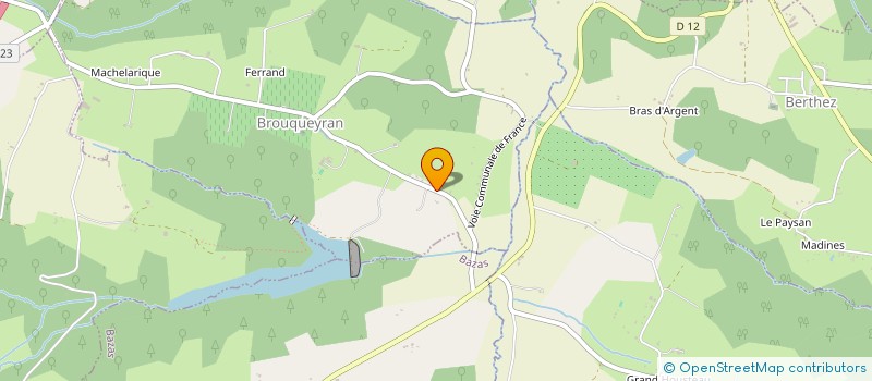 localisation de l'entreprise ADS33  BROUQUEYRAN