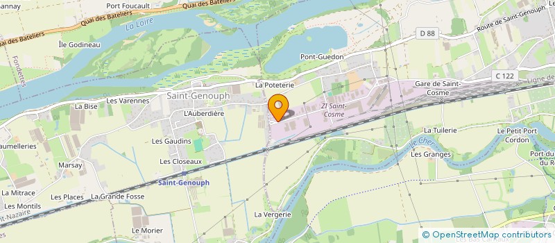 localisation de l'entreprise ADSA.3L  LA RICHE