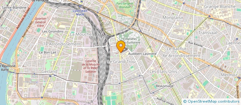 localisation de l'entreprise ADSC  LYON