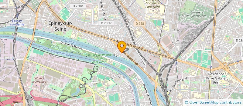 localisation de l'entreprise ADSEEM ASSOC DEVEL SEJOUR EDUC à EPINAY-SUR-SEINE