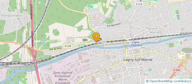 localisation de l'entreprise ADSEP ASSOCIATION DE DEFENSE ET DE SAUVEGARDE DE L'ENVIRONNEMENT DE LA POMPONNETTE  POMPONNE