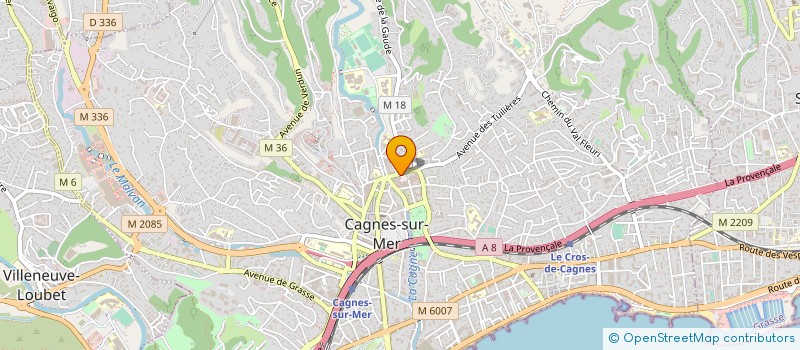 localisation de l'entreprise ADSH06  CAGNES-SUR-MER